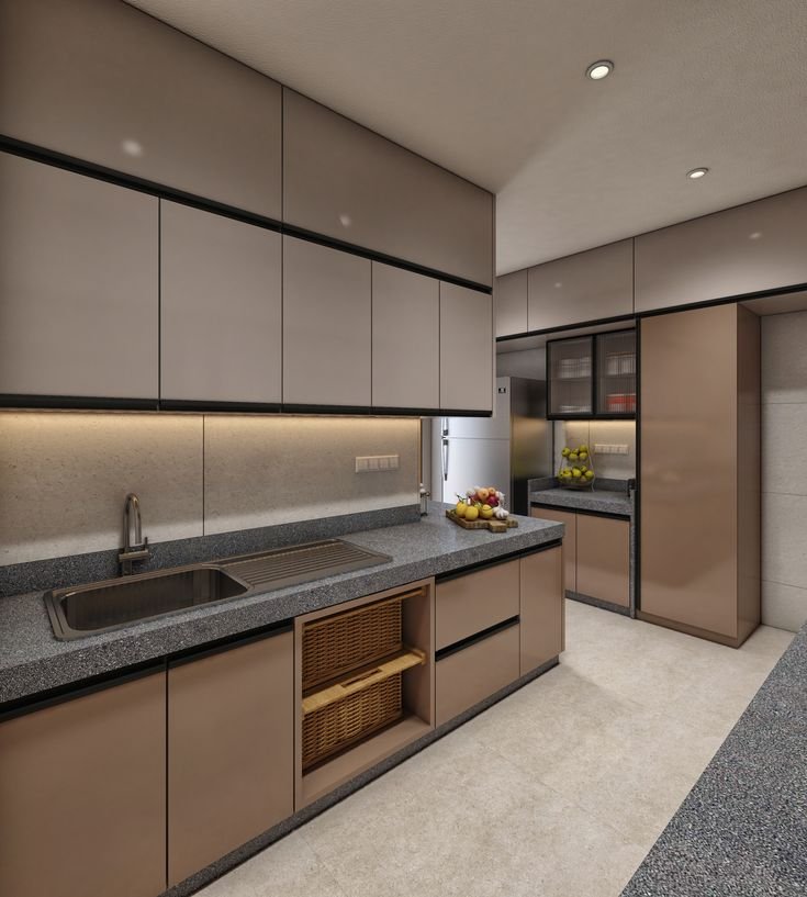 Straight kitchen